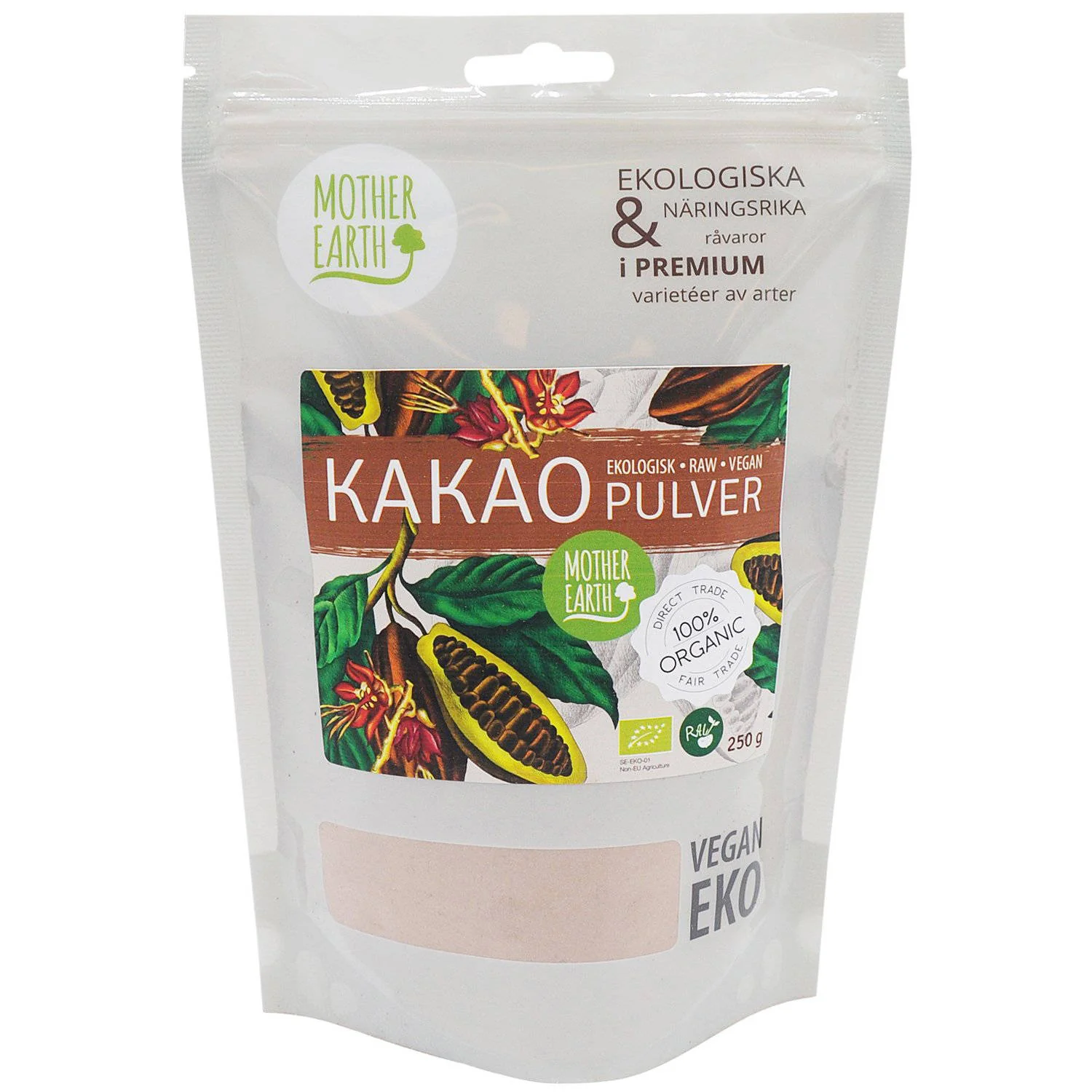 Premium Kakaopulver Pangoa Raw & Eko – Mother Earth