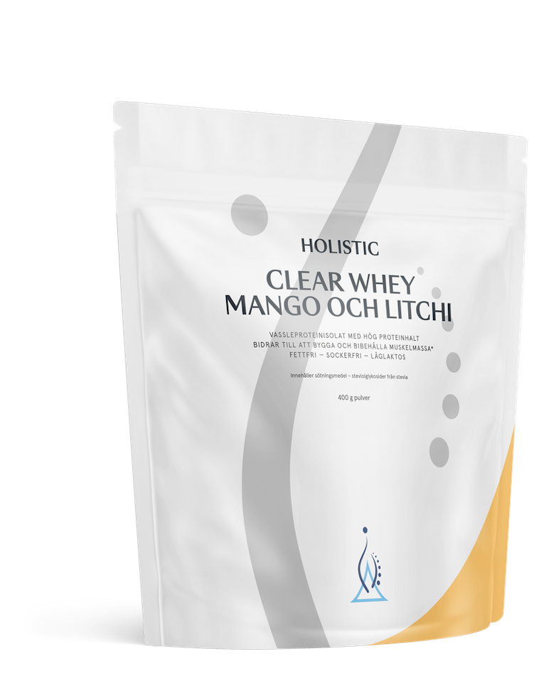 Clear Whey vassleproteinisolat mango och litchi, 400g – Holistic