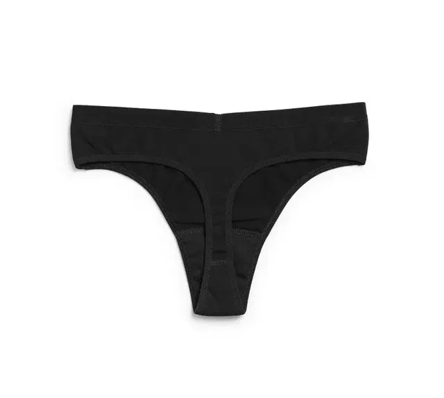 Menstrosa Thong, lättast absorption - Svart - Imse XL